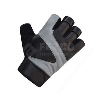 Gants en cuir à demi-doigts personnalisables au prix de gros Équipement de fitness pour la salle de sport et les sports Gants de gymnastique - Product Image 6