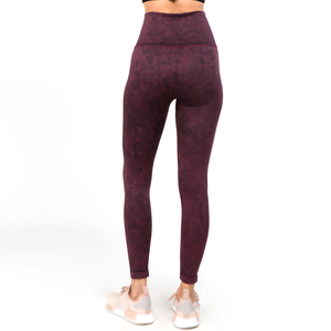 New Arrival Plus Size Women Mid <b>Leggings</b> Pants Best Material Workout Sportswear Acid Wash Solid <b>Pattern</b> Quick Dry Breathable - Product Image 2