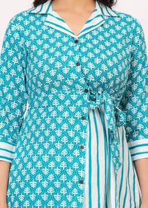 Ensemble de pantalons kurti en coton de qualité supérieure indien traditionnel prêt à l'emploi de qualité supérieure pour femmes - Product Image 2