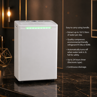 Déshumidificateur intelligent portable 12L avec WIFI, compresseur d'air en plastique, drainage continu, faible bruit, usage domestique