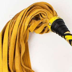 Venta al por mayor de látigo azotador de cuero por Fulgencio Industries adulto azul y púrpura color personalizado Impresión de logotipo mejor proveedor - Product Image 4