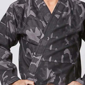 Venta al por mayor personalizado Jiu-Jitsu brasileño Gi logotipo frontal Judo Kimono uniforme artes marciales desgaste Jiu-Jitsu Kimono uniformes lavados - Product Image 1