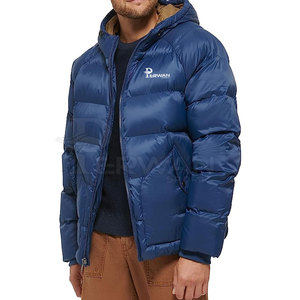 Veste en nylon respirante imperméable pour hommes la plus vendue sur mesure avec col à capuche pour l'hiver dernière conception surdimensionnée - Product Image 4