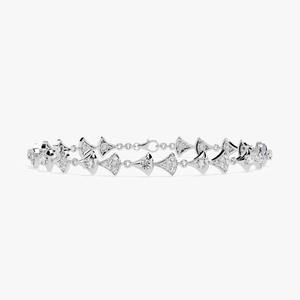La mejor pulsera de tenis con diamantes de moissanita, Plata 949/oro blanco de 10K/14K para mujer, joyería fina, pulseras de diamantes - Product Image 3