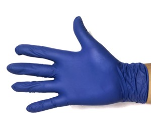 Gants d'examen en latex bleu baie, jetables, sans latex, sans poudre, qualité médicale, usage général, gants de sécurité pour les mains - Product Image 1