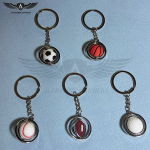 Multi Sports Ball Keychain Set, Basketball Football Baseball Design <b>Key</b> <b>Rings</b> for Fans & Wholesale Price <b>Metal</b> Keychain - Product Image 4