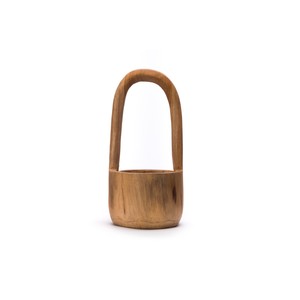 Uniquely Organic round Teak Root Trug Home Storage and Decorative <b>Object</b> for Living Room Warm Storage Solution - Product Image 4