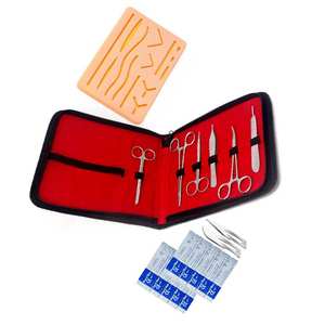 Kit de Sutura de Práctica de 27 Piezas para Estudiantes de Medicina Veterinaria, Juego de Instrumentos Quirúrgicos Marca SURGINEXA, Acero, Especie Objetivo: Caballo - Product Image 3