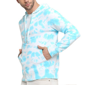 Sweats à capuche légers et surdimensionnés Tie Dye pour hommes, vêtements décontractés respirants avec logo personnalisé pour l'automne - Product Image 4
