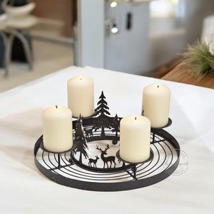 Acme Exports India's Gold Iron Metal Candle <b>Holders</b> with Four Big Candles Minimum Order 100pcs - Product Image 6