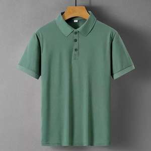 Polo de travail uni à manches courtes, coupe ample, grande taille, avec logo brodé personnalisé, prix usine Chine-Bangladesh, OEM - Product Image 4