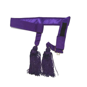Ceremonial Uniform Purple Waist Sash <b>Belt</b> Top Selling Custom Made Uniform Waist Sash <b>Belt</b> - Product Image 1