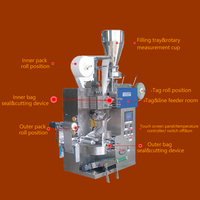 Machine d'emballage automatique pour sachets de thé à quatre soudures latérales, machine d'emballage de sachets de thé en papier filtre