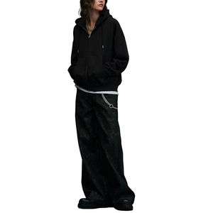 Sudadera con Capucha de Algodón Jersey para Mujer, Estilo Vintage, con Cierre, Cordón Ajustable en el Costado Exterior, Manga Larga y Diseño de Parches - Product Image 6