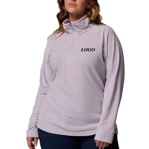 Sweat-shirt à col montant zippé uni pour femme moderne / Design décontracté pour les commandes en gros, design de haute qualité 2026 - Product Image 1