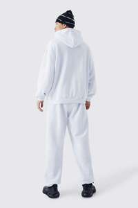 Fabricant de vêtements streetwear d'hiver sur mesure en gros, ensemble sweat-shirt et jogging brodé avec appliques, ensemble de survêtement unisexe 100% - Product Image 2