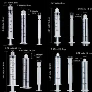 Disposable Plastic Luer Lock Syringe 1ml 2ml 3ml 5ml 10ml 20ml 30ml 50ml For Veterinary Dispensing Plastic Syringes