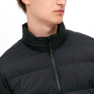 High Quality Custom Logo Printed Winter Varsity <b>Jacket</b> for <b>Men</b> Stand Collar Bubble Puffer <b>Long</b> Pockets New Condition Wholesale - Product Image 6