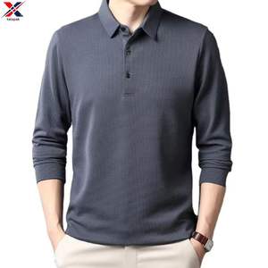 Camiseta de Manga Larga para Hombre, Color Sólido, Tejido Waffle, 100% Algodón, Ecológica, Transpirable, Informal, para Primavera y Otoño, Juvenil - Product Image 5