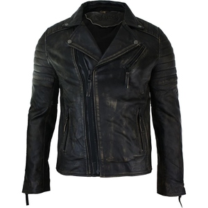 Veste en cuir d'agneau souple pour homme, design élégant, veste de motard, mode moderne, vêtements d'extérieur, streetwear, décontracté, vêtements d'hiver - Product Image 6