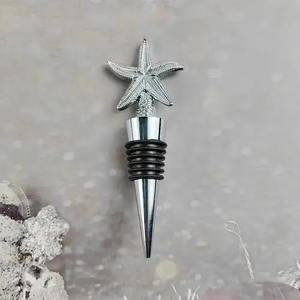 Excellent bouchon de vin de cadeaux de mariage bouchon de vin en résine fraîche en acier inoxydable prix incroyable - Product Image 3