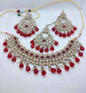 ชุดสร้อยคอโชคเกอร์ชาวโปแลนด์แบบดั้งเดิมของชาวอินเดียนแดงพร้อมเครื่องประดับสำหรับผู้หญิงเครื่องประดับสำหรับงานแต่งงานและงานรื่นเริง - Product Image 4