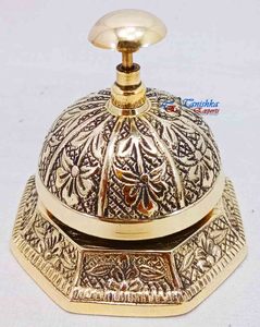 ระฆังทองเหลืองตั้งโต๊ะตกแต่งสไตล์วินเทจ, สินค้าใหม่ระฆังต้อนรับเป็นของขวัญ - Product Image 4