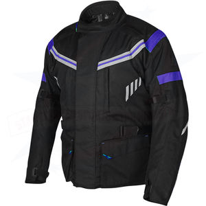 Blouson de moto Cordura imperméable à logo personnalisé veste en textile coupe-vent d'hiver et d'été avec techniques imprimées - Product Image 4