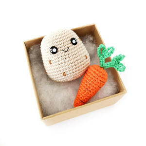 Lindo juguete de patata de algodón hecho a mano lleno de energía positiva para niños - Product Image 1