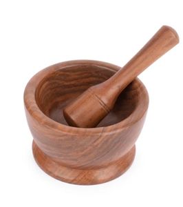 Bois de noyer sculpté Okhli Musal Mortier Pilon ensemble Broyeur en bois de manguier artisanal pour épices herbes ail et graines outil de cuisine - Product Image 3