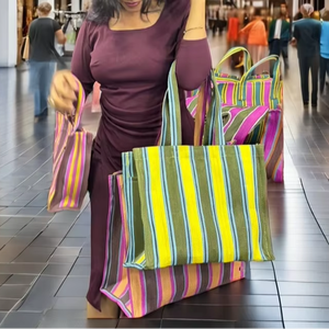 ถุงผ้าไนลอน PP แบบนำกลับมาใช้ใหม่ได้ถุงช้อปปิ้งชั้นนำถุงซักผ้าแบบยั่งยืนผลิตในอินเดีย - Product Image 1