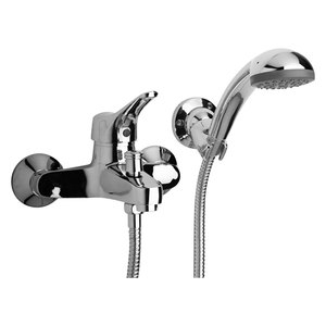 Doccia esterna monocomando cromata 'ariel' - Product Image 1