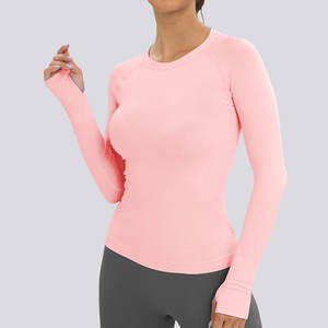 Chemises de compression à manches longues pour femmes sur mesure Yoga & Running Activewear Slim Fit Respirant Chemise de compression pour la remise en forme - Product Image 5