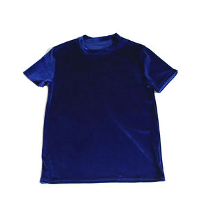 Drop shipping t-shirt en velours d'été de haute qualité nouveau style t-shirts en velours à manches courtes hommes t-shirts respirants SI-MTS-011 - Product Image 5