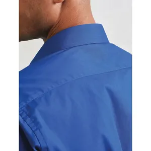 Men's Long Sleeve Poplin Polo Shirt Corporate Merchandising Promotional Product - Product Image 2