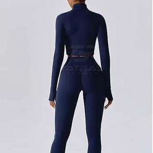 Conjunto de Yoga de 3 Piezas para Mujer, Hecho en Pakistán, 100% Algodón, Ligero, Transpirable, Ropa Deportiva, Precio Bajo, en Existencia - Product Image 2