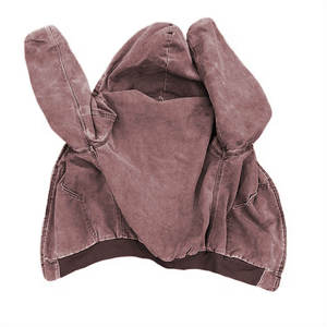 Hot Selling High Quality Custom Made Acid Wash <b>Hoodie</b> Full Slider <b>Zip</b>-up Sports Wear <b>Hoodie</b> With Kangaroo <b>Pocket</b> Sweatshirts - Product Image 3