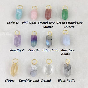 จี้คริสตัลอัญมณีสเตอร์ลิงซิลเวอร์โกลด์เครื่องประดับสำหรับงานแต่งงานทางศาสนาทำหัตถกรรมจำนวนมาก - Product Image 2