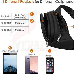 Riñonera cruzada en el pecho, riñonera multifuncional para entrenamiento al aire libre, riñonera ligera - Product Image 4