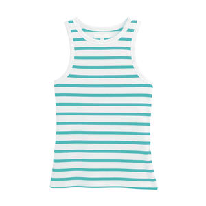 Qualité supérieure Hommes O-Neck Muscle Fit Débardeur Personnalisé Rayé Slim Design Style Décontracté Fabriqué en usine Coton de qualité supérieure - Product Image 2