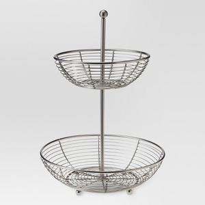 Metal 2 Tier Fruit Basket, Wrought Iron Fruit Basket, <b>Kitchen</b> <b>Utensil</b> Basket, Countertop Basket, Farmhouse Basket - Product Image 5