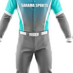 Jersey de béisbol de poliéster 100% personalizado, uniforme transpirable con logotipo impreso, ropa de béisbol - Product Image 3