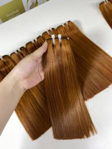 100% cabello humano vietnamita crudo Super calidad Bonestraight trama suelta onda natural profunda Super doble dibujado todos los colores ¡Precio de venta! - Product Image 4