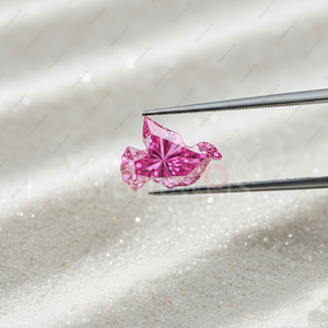 เพชรปลอมสีชมพูแฟนซี 5 กะรัต ผลิตในห้องปฏิบัติการ ได้รับการรับรองจาก IGI GIA คุณภาพ VVS VS แบบปลูกในห้องปฏิบัติการด้วยวิธี HPHT CVD - Product Image 3