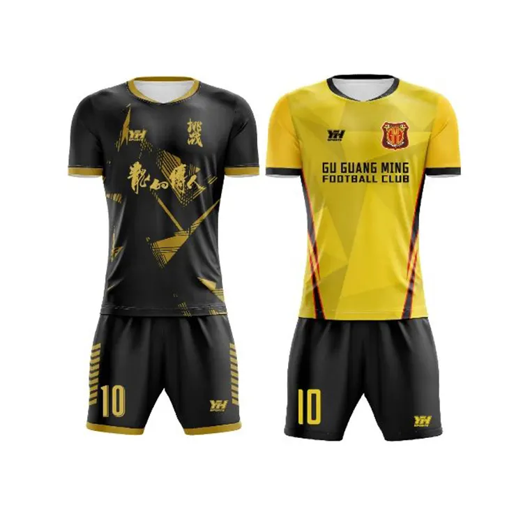 Setelan seragam sepak bola klub musim baru kaus pria pakaian seragam bola khusus nomor cetak seragam sepak bola