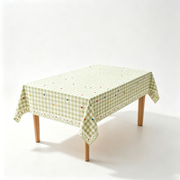 Nappe en PEVA imprimée sur mesure, housse de table en vinyle imperméable, fabricant OEM ODM, approvisionnement en gros