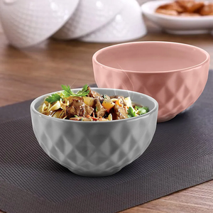 Bol en céramique écologique de qualité supérieure fait à la main nouvelle conception de texture avec finition mate pour décor de salle à manger à la maison - Product Image 2