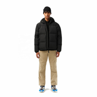 Chaqueta Acolchada con Capucha para Hombre, Estilo Urbano de Invierno, Impermeable, Resistente al Viento, Transpirable, de Alta Calidad