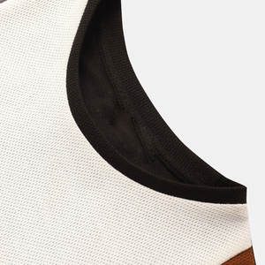 2025 último diseño verano hombres camiseta algodón poliéster sólido transpirable venta al por mayor logotipo personalizado - Product Image 3