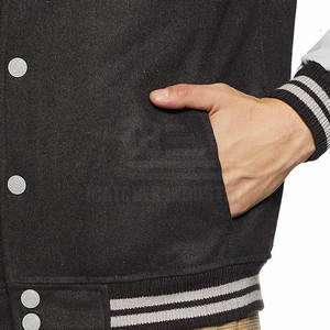 Chaqueta con letras de estilo único Chaqueta con letras personalizada Precio bajo Chaqueta con letras de la mejor calidad - Product Image 5